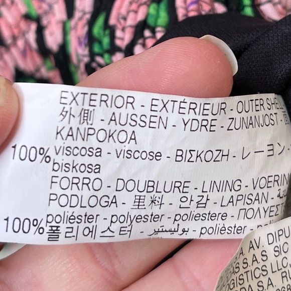 Zara NWT Blogger Fave Valentines Day Rose Print Floral Pattern Ruched Mini Dress - Picture 14 of 15